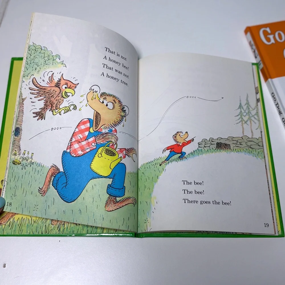2 Beginner Books Random House Kids Green Orange Go Dog Go‎ The Big Honey Hunt